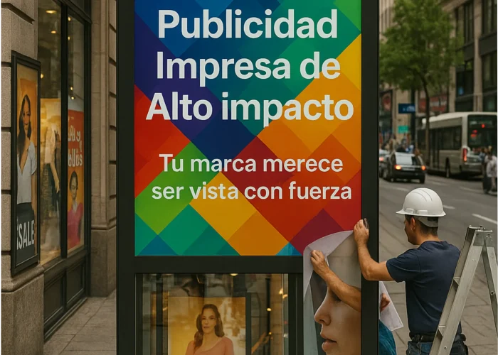 Publicidad impresa que transforma espacios y conecta con audiencias.